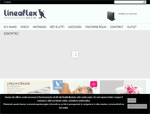 Tablet Screenshot of lineaflexmaterassi.com